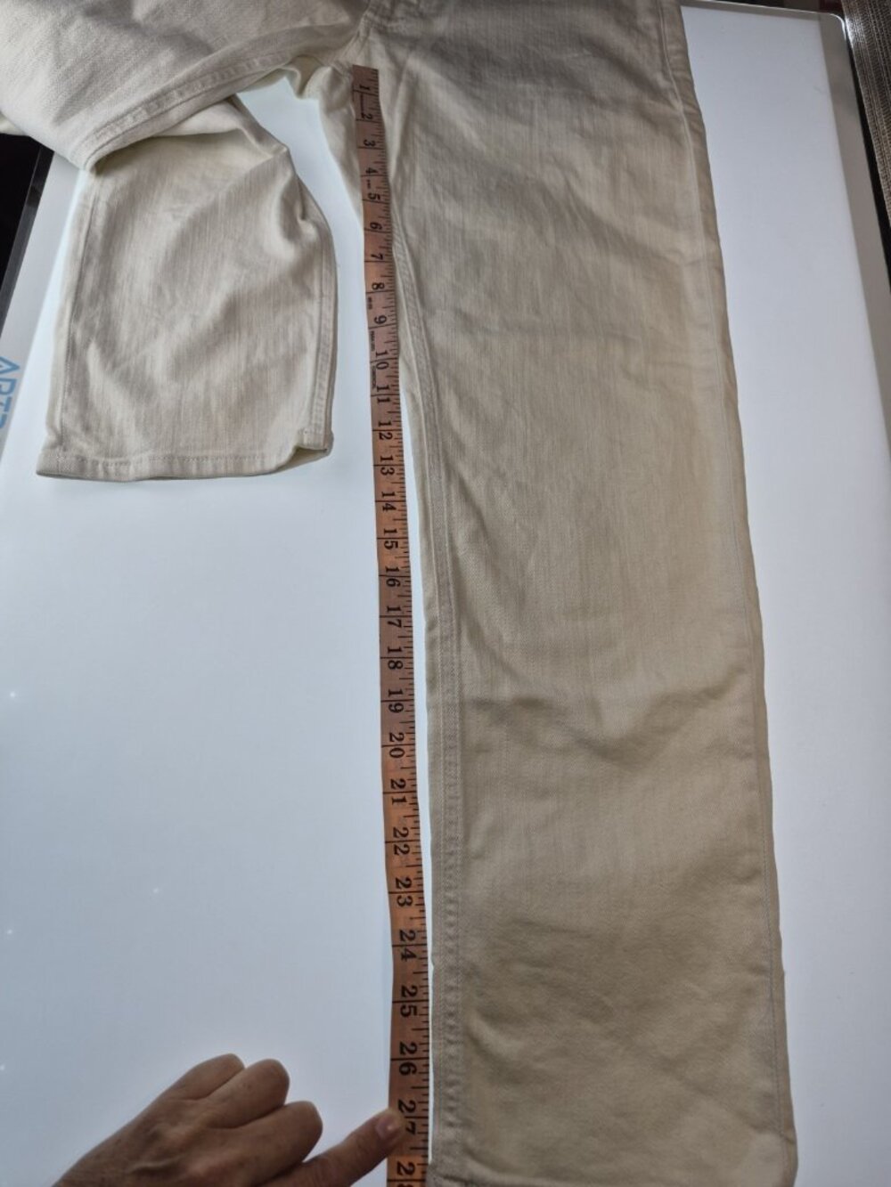 Peter Millar Crown Crafted White Jeans Men 32x30 Straight Leg 5-Pocket Denim - Picture 6 of 8